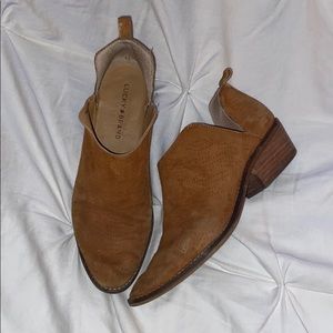 Lucky Brand Suede / Leather Bootie